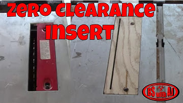 How To Zero Clearance Insert