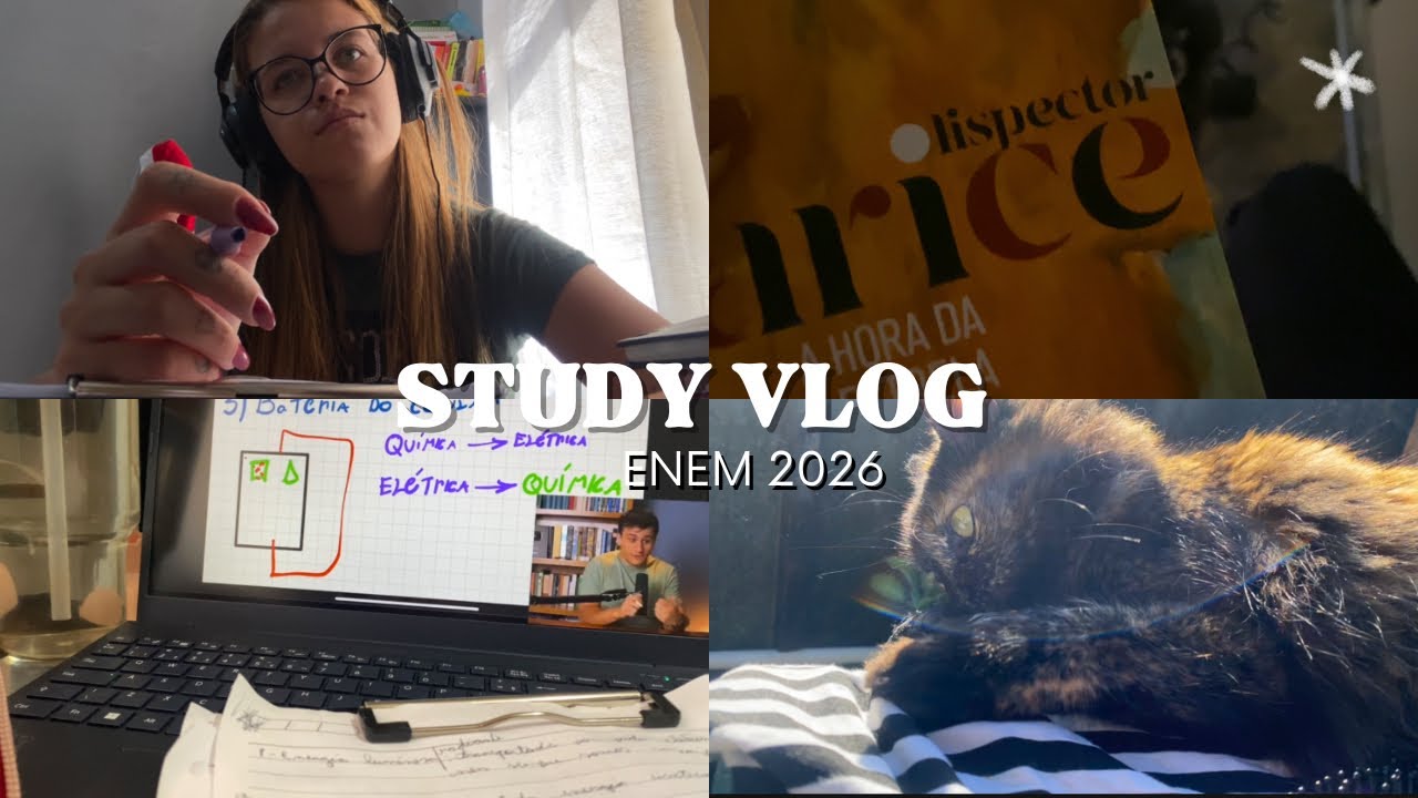 tentando voltar à rotina de estudos para o enem 2026 | study vlog
