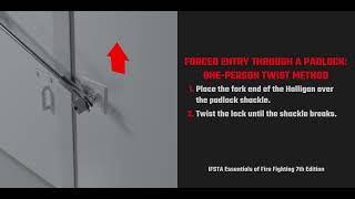 Forcible Entry QUICK TIP#1: Forced Entry Through a PadLock: One-person Twist Method