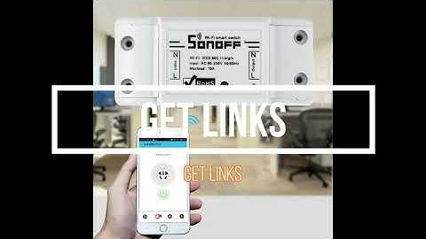 SONOFF® Basic 10A 2200W WIFI Wireless Smart Switch Remote Control Socket APP Timer