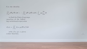 EX: Finding the Euler-Lagrange equation of a variational expression