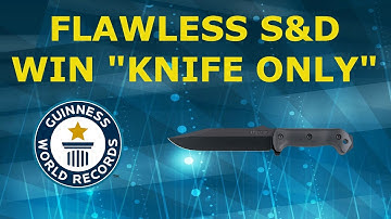 WORLDS FIRST "KNIFE ONLY FLAWLESS SEARCH AND DESTROY WIN"