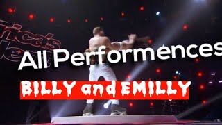 BILLY AND EMILY ENGLAND ALL PERFORMANCES in america's got talent 2017