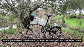 Brompton bike: making comfort fit adjustments