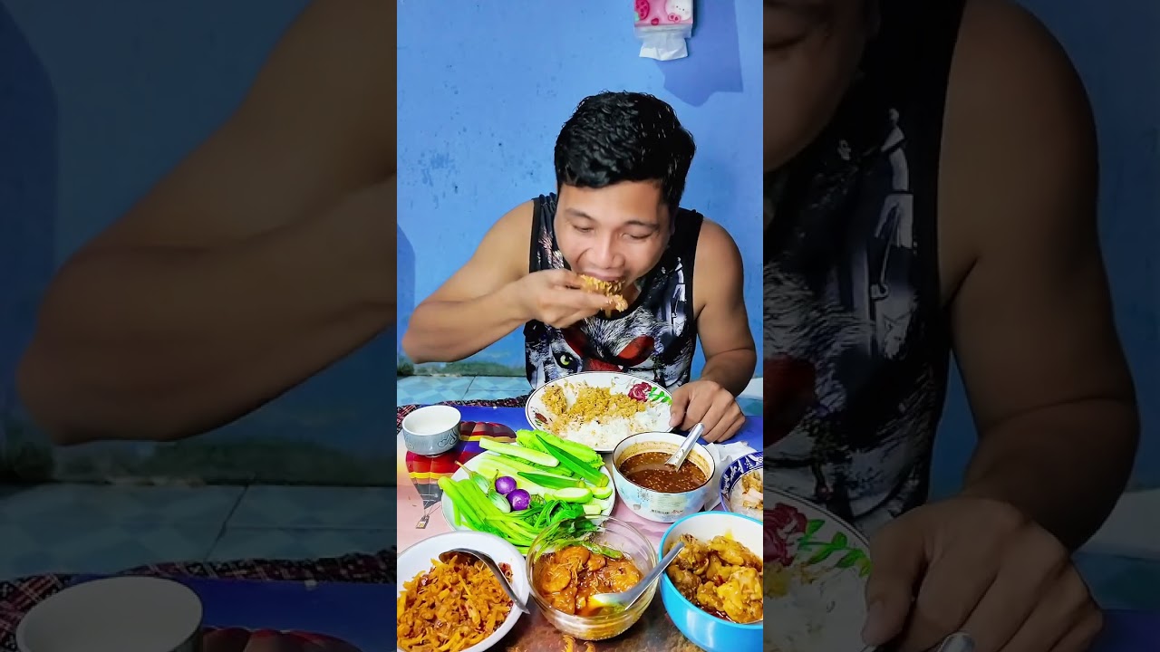 ငါးပိရည်တို့စရာအစုံနဲ့စားမယ်ဗျာ စားကြပါအုံး😋😋 #food #cooking #foodvlog #အစားအသောက် 