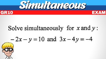 Exam Simultaneous Equations Grade 10