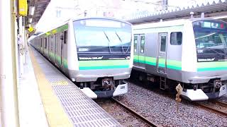 JR東日本　E233系車両　横浜線　快速八王子行　東神奈川駅（3番線発車メロディ）