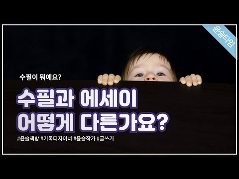 수필과 에세이 어떻게 다른가요 ㅣ 수필이란 ㅣ 에세이란 ㅣ 수필과 에세이 ㅣ수필의 종류