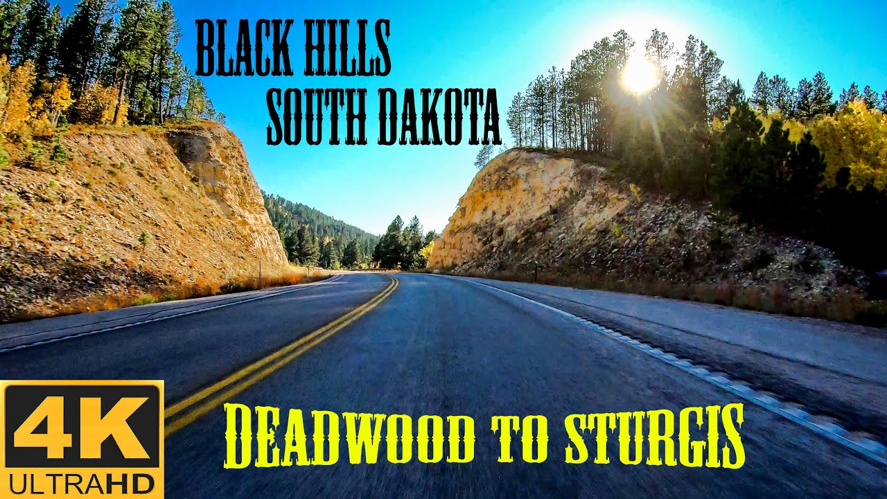 Scenic Black Hills Drive From Deadwood To Sturgis South Dakota 4K POV ...