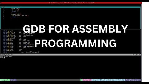 Using GDB for assembly programming, and in TUI mode.