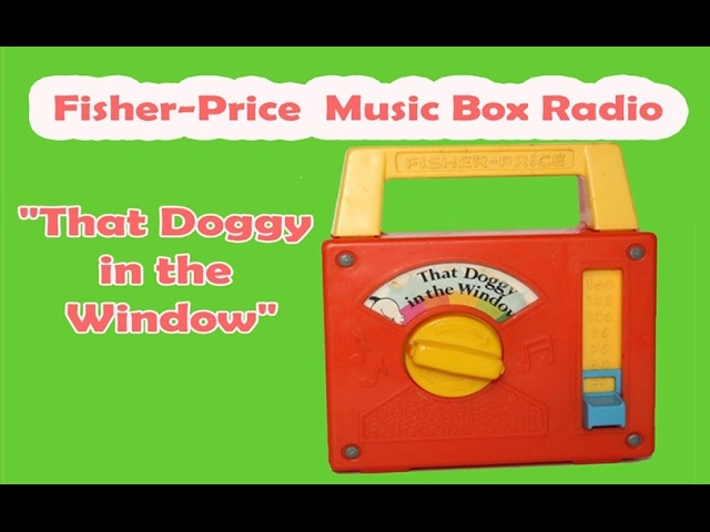 Doggie in the Window Nursery Rhyme Music Box Hand Crank Gift for Children 