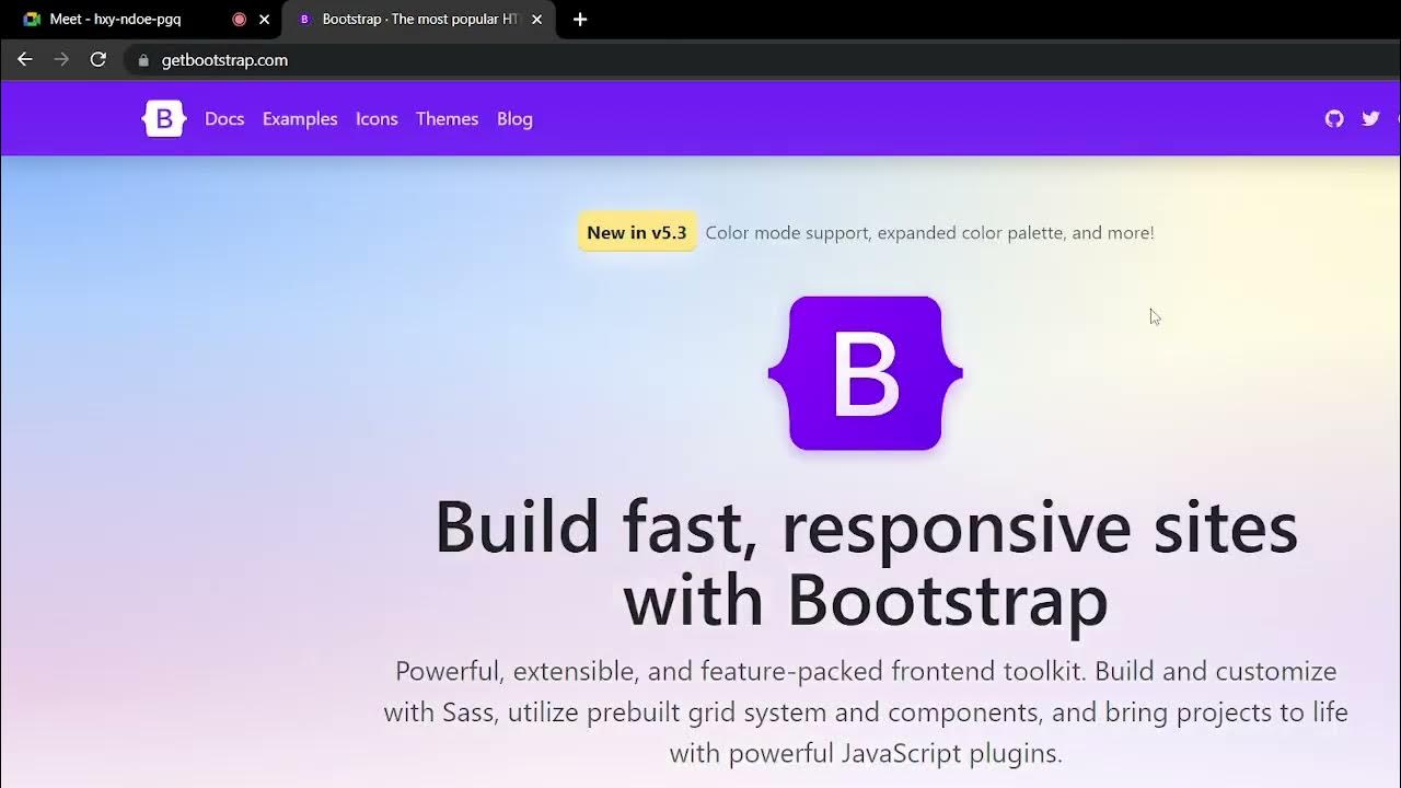 BOOTSTRAP CLASS RECORDING - YouTube