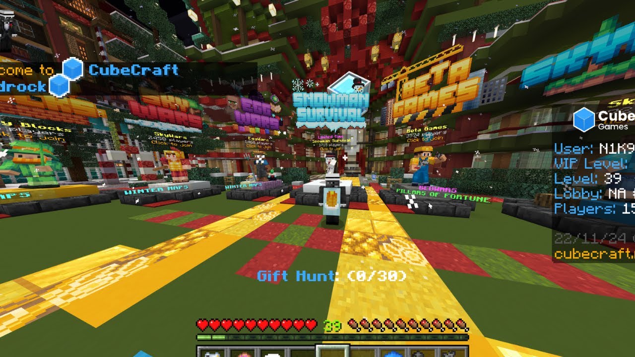 JuganDO lo nuevO de CUBECRAFT - Minecraft Bedrock - YouTube