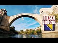 Berühmte bosnische Brücke gesprungen!! Steine werfen mit Thomas &amp; Max