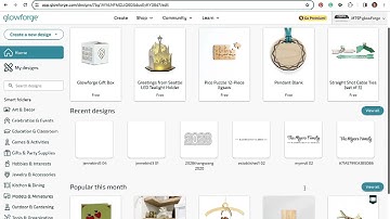 Importing and cutting images in the Glowforge Website