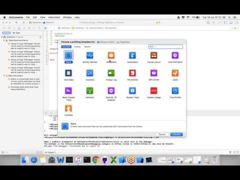 'iOS Sprinter' APP - XCode Instruments