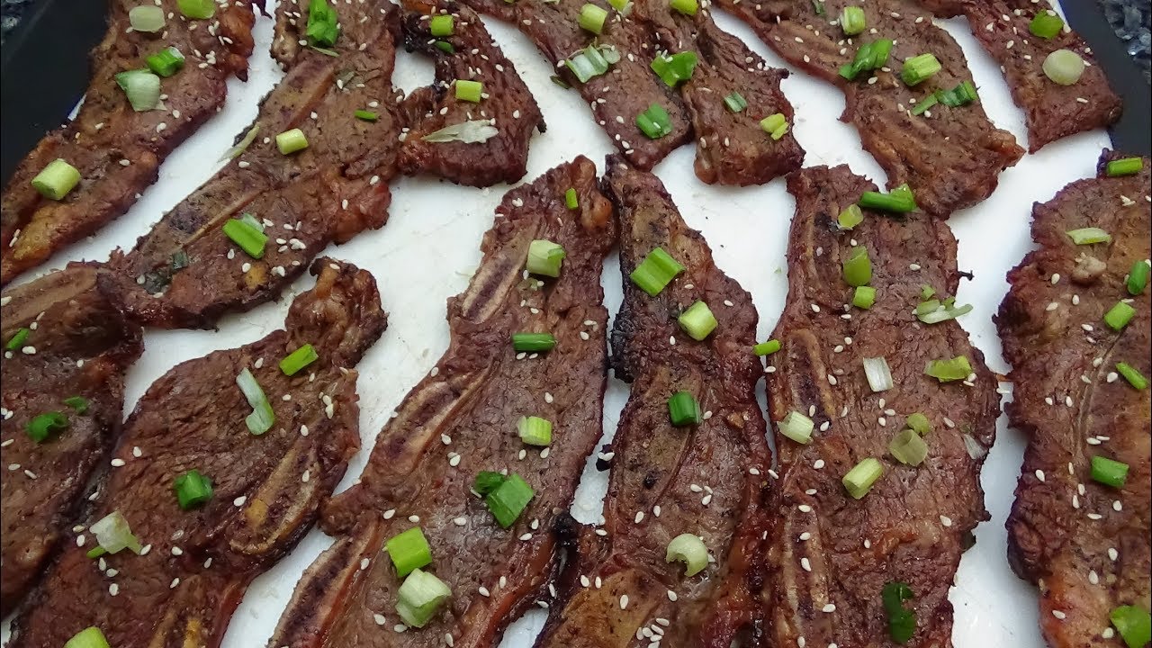Korean Style Beef Short Ribs Cooked on the Pit Barrel Cooker YouTube