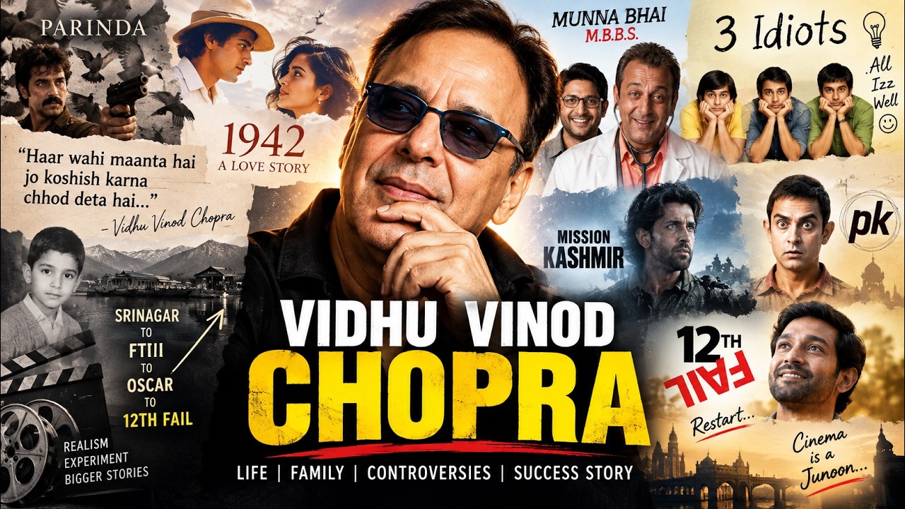 Vidhu Vinod Chopra Biography | Real Story of Bollywood's Fearless Filmmaker vv Chopra