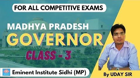 Facts about Governor (राज्यपाल) of Madhya Pradesh | Explained by Uday Sir | EMINENT INSTITUTE