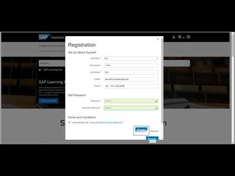 SAP Learning Hub Discovery Edition 등록 데모 영상