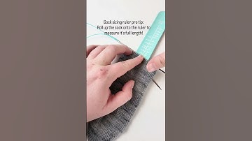 Sock sizing ruler pro tip!