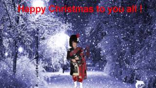 Little Drummer Boy Christmas Carol with Scottish Bagpipes
