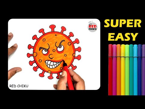 How To Draw Coronavirus Easy || Poster Drawing for Kids