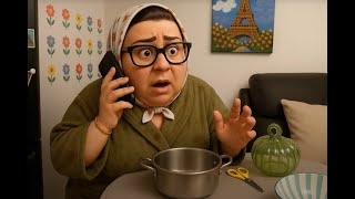картинка: Домохозяйка в засаленном халате - легенда интернета 😂😂😂