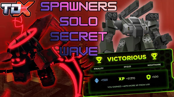 DESTROYING the HIDDEN MALORY WAVE using OP SPAWNERS ONLY! ROBLOX TDX