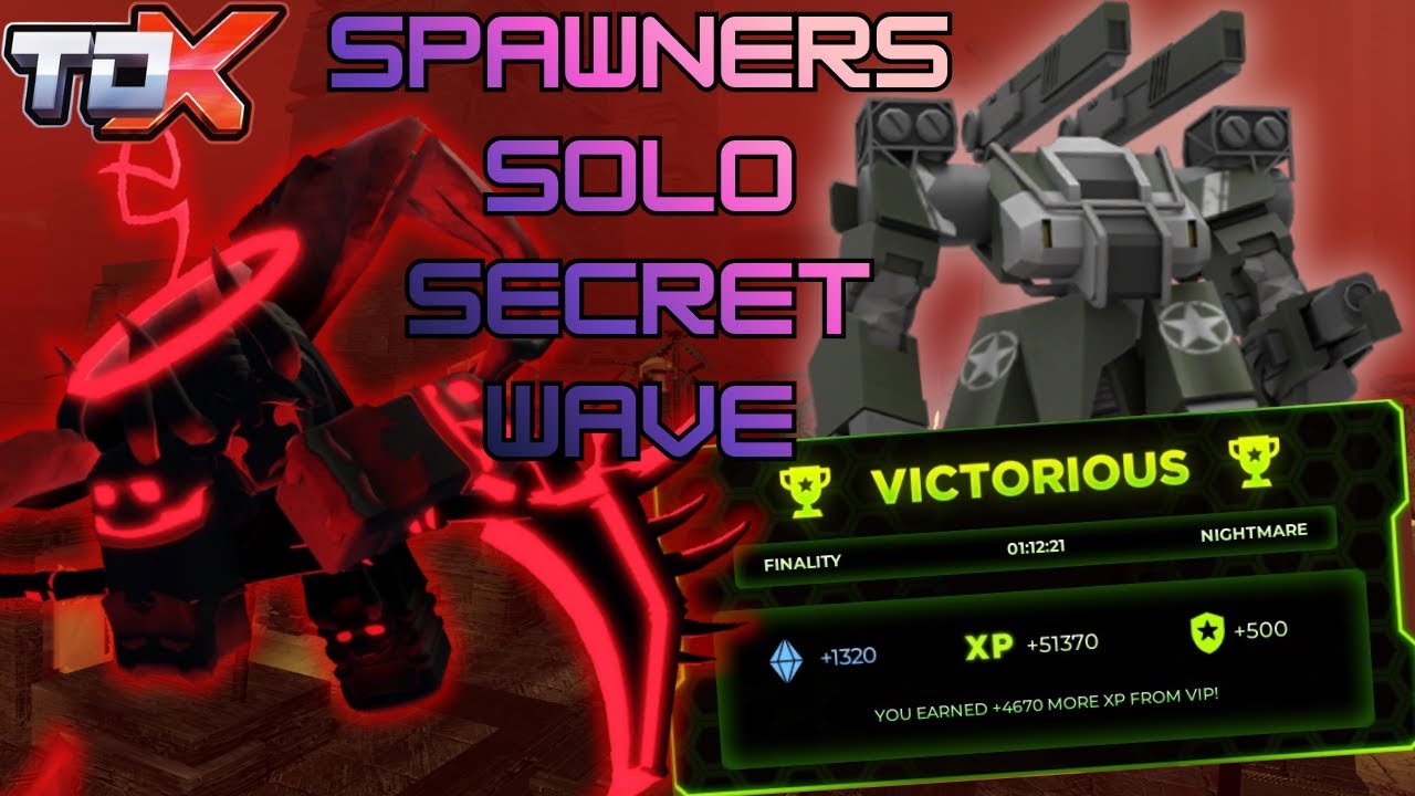 УНИЧТОЖАЕМ СКРЫТУЮ ВОЛНУ МАЛОРИ ТОЛЬКО С ПОМОЩЬЮ СПАВНЕРОВ ОП! ROBLOX TDX