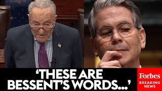 JUST IN: Chuck Schumer Torches Secretary Bessent Over Shock Claim About Social Security