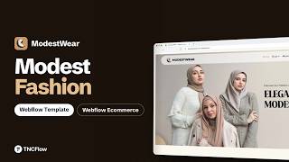 Full Modest Fashion Website Template for Webflow & Framer | ModestWear Guide
