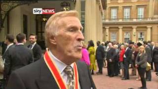 Bruce Forsyth Knighted By The Queen