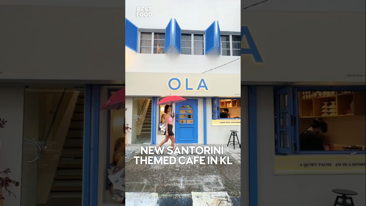 New Santorini-Themed Cafe In KL 💙🤍📍Ola Froyo Cafe, 126C, Jalan Tun H S Lee