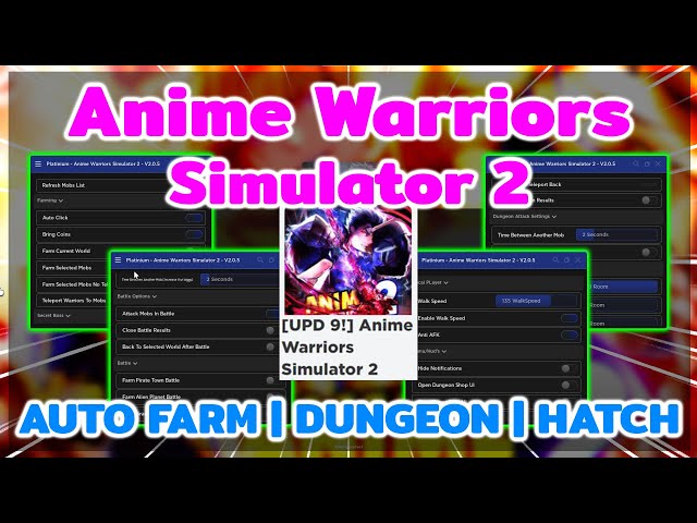 Anime Warriors Simulator 2 Script: Collect Drops, Auto Equip Best