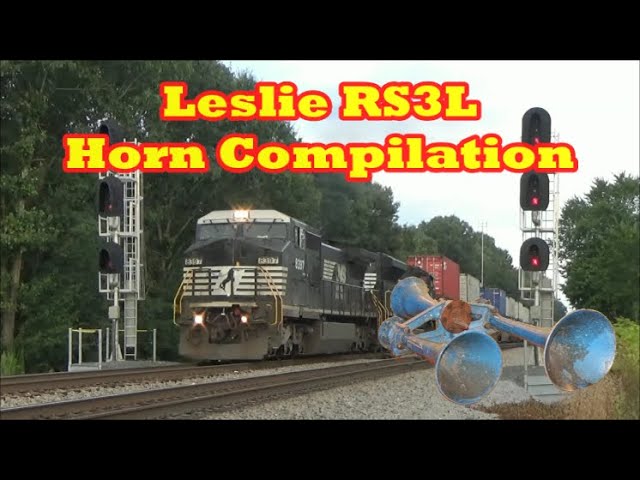 Leslie RS3L Train Horn Compilation 