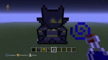 Minecraft Tutorial: How to  Make Black panther from  Marvel comics 8bit