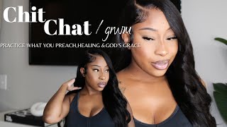 WELL THAT WAS EMOTIONAL! | CHIT CHAT GRWM | OGEMILEE