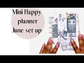 MINI HAPPY PLANNER | JUNE SET UP |MINIMALIST PLANNER | FUNCTIONAL PLANNER |  DIY PLANNER