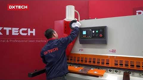 DXTECH ESA S630 CNC bending machine inspection video