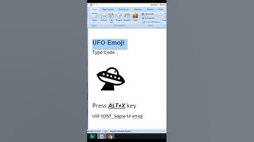 UFO Emoji in MS Word #shortvideo #shorts #viral #reels #trending #symbols #ufoキャッチャー