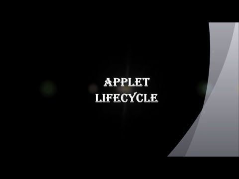 Applet Life Cycle | Advanced Java Programming | V.H.N.S.N.C (Autonomous)