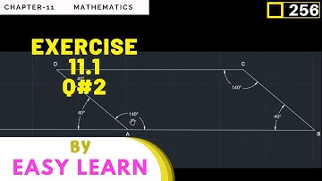 MG-9 Episode#256 | Exercise#11.1 Q#2 explained in details | Chapter#11 9th Online Math