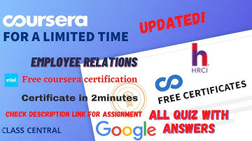 Employee Relations, (week1-4) All Quiz Answers.#coursera #learning #quiz #mr #answers #quizanswers