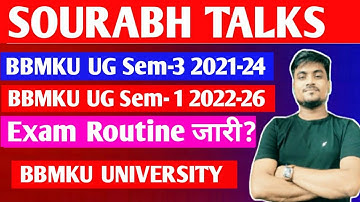 BBMKU UG Sem-1 2022-26 & UG Sem-3 2021-24 Exam Routine जारी?