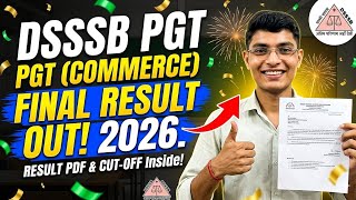 DSSSB PGT(COMMERCE) RESULT OUT 💯 || PGT(COMMERCE) FINAL RESULT OUT 😱 || कट-ऑफ क्या रही🔥