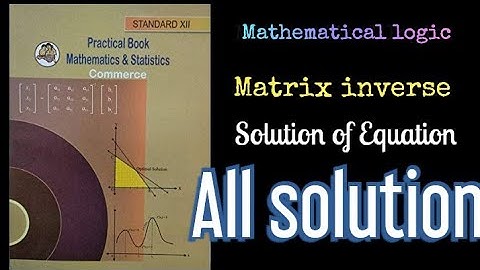 #HSC #PracticalSolution #Maths Practical Book Solution| Board Exam-2020-21 || 12th Com Maths & Stats