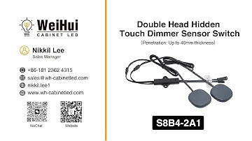 Double head Hidden touch dimmer sensor switch------#CabinetTouchSensorSwitch