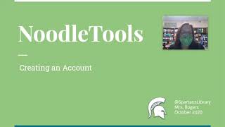 NoodleTools:  Creating an Account
