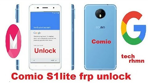How to comio s1lite frp unlock with out stock rom